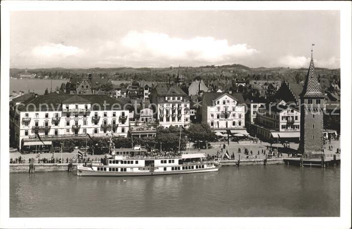 Lindau Bodensee Hafen Dampfer