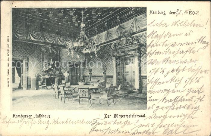 Hamburg Rathaus Buergermeistersaal