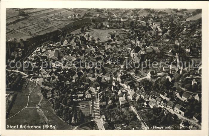 Bad Brueckenau Rhoen Fliegeraufnahme