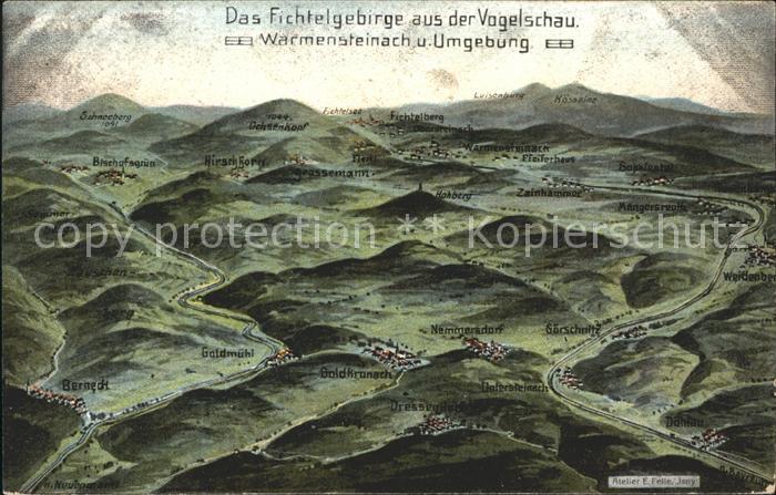 Warmensteinach aus der Vogelschau Nemmershof Bernedt