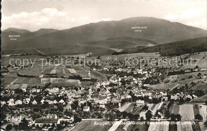 Auggen Fliegeraufnahme Belchen Hockblauen