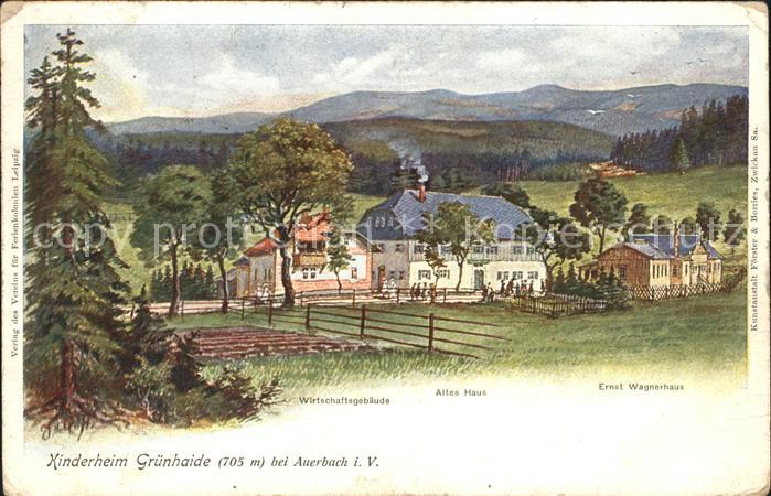 Auerbach Vogtland Kinderheim Gruenhaide