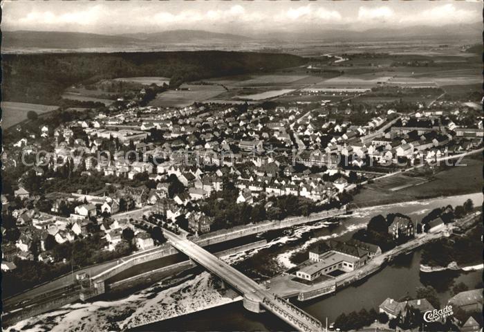 Hameln Weser Fliegeraufnahme