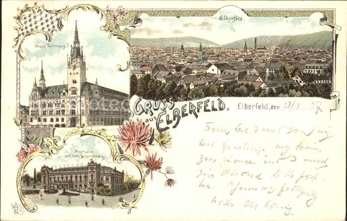 Elberfeld Wuppertal Neues Rathaus Elberfeld Stadthalle auf dem Johannisberg