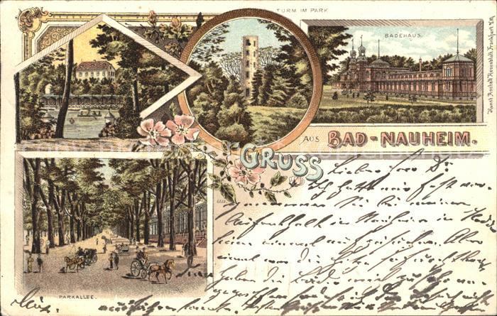 Bad Nauheim Badehaus Turm im Park Parkallee