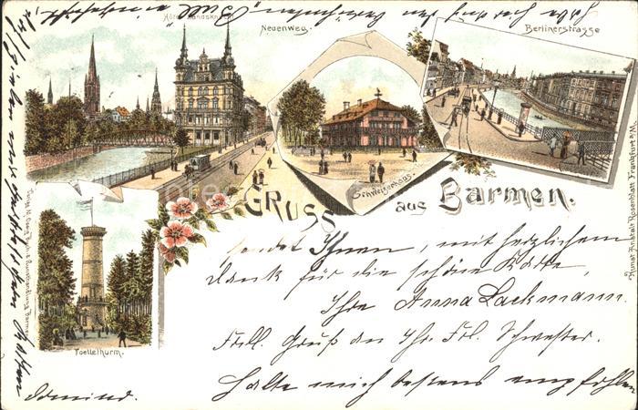 Barmen Wuppertal Berlinerstrasse Toellthurm Neuenweg