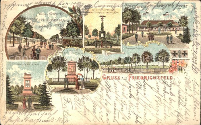 Friedrichsfeld Niederrhein Wilhelm Strasse Franzosen Friedhof Ofiziers Casino