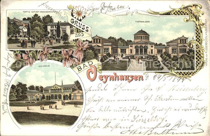 Oeynhausen Thermalbad Kuhrhaus Partie von der Badeverwaltung