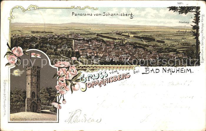 Bad Nauheim Panorama vom Johannisberg Fiedberg Aussichtsthurm Johannisberg