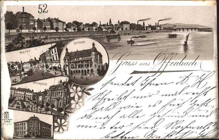 Offenbach Main Schloss Aliceplatz Markt