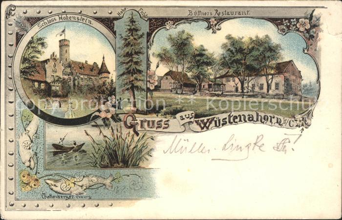 Wuestenahorn Schloss Hohenstein Buettners Restaurant