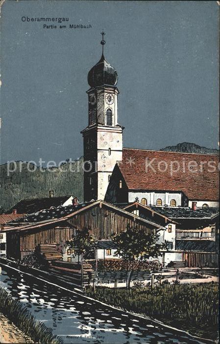 Oberammergau Partie am Muehlbach