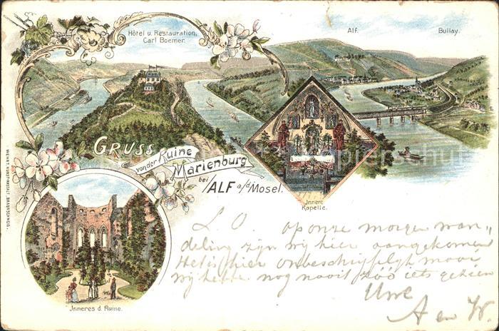 Alf Mosel Marienburg Hotel Restauration Carl Boemer Jnneres Ruine Kapelle