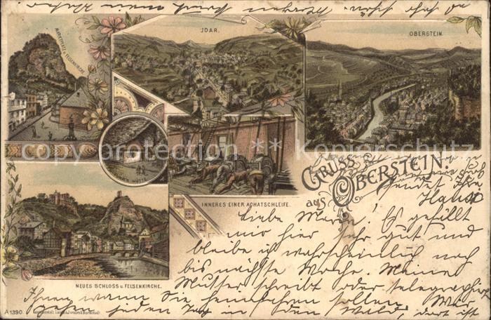 Idar-Oberstein Neues Schloss Felsenkirche Inneres einer Achatschleife Oberstein