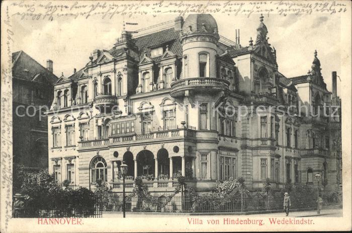 Hannover Villa von Hindenburg Wedekindstr.