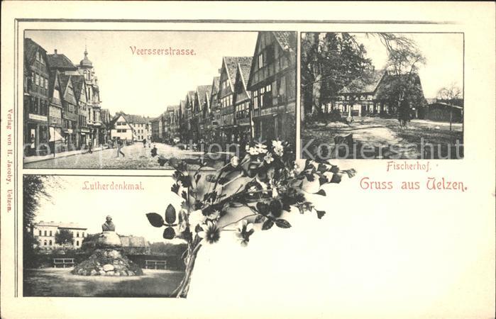 Uelzen Lueneburger Heide Veersserstrasse Lutherdenkmal Fischerhof