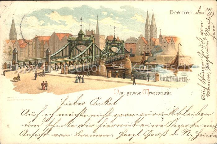 Bremen Neue grosse Weserbruecke