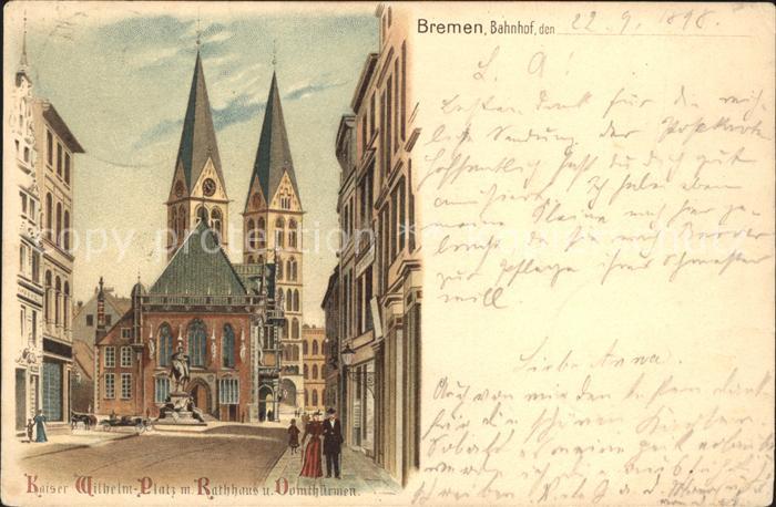 Bremen Kaiser Wilhelm Platz Rathaus