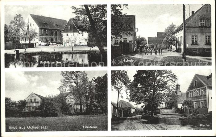 Ochsensaal Froehlichs Gasthof Schule Foersterei Kirche