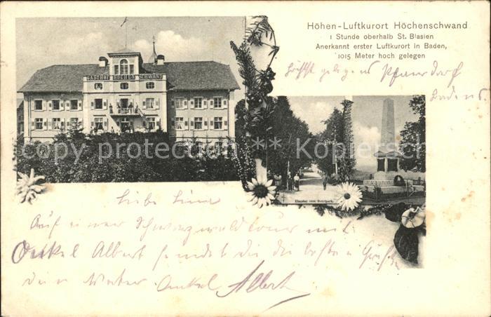 Hoechenschwand Hoehen Luftkurort Hoechenschwand