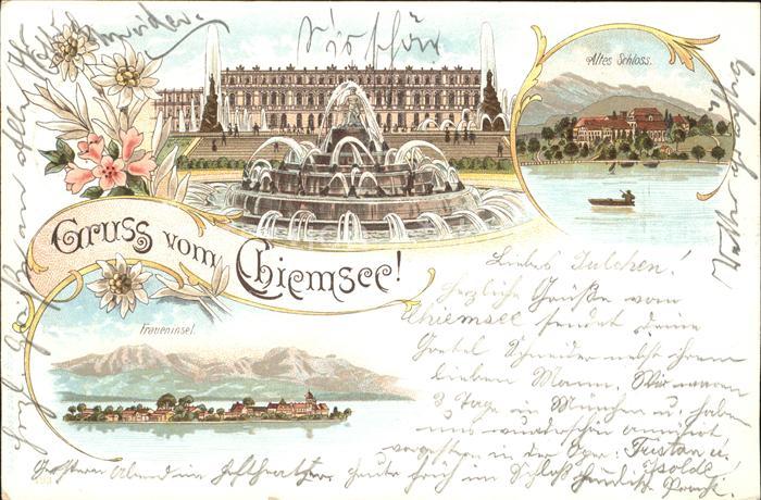 Chiemsee Bayern Altes Schloss Fraueninsel