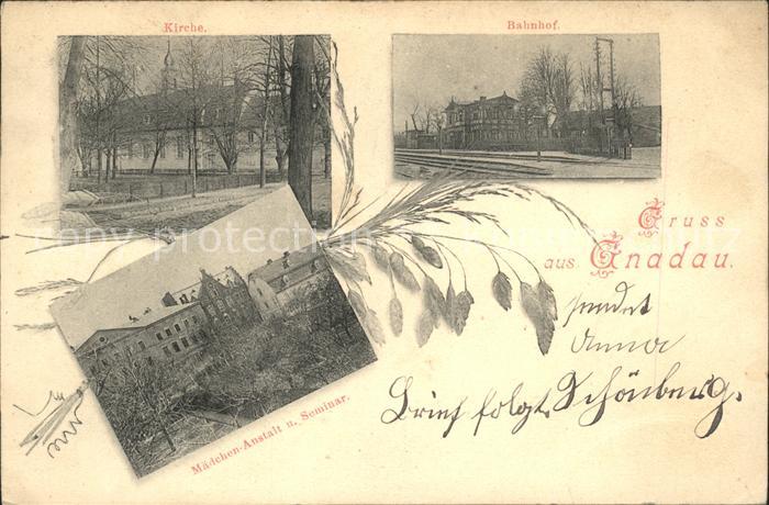 Gnadau Kirche Bahnhof Maedchen Anstalt Seminar