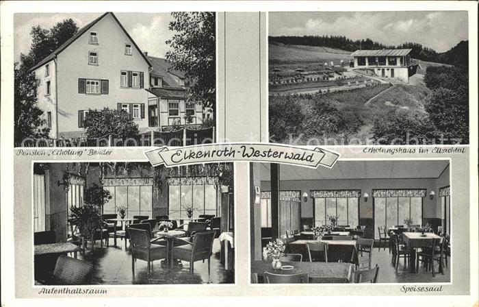 Elkenroth Pension Erholung Bender Erholungshaus Speisesaal Aufenthaltsraum