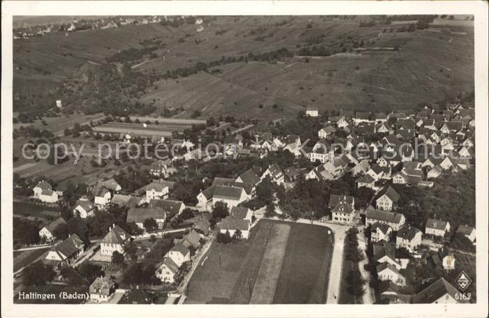 Haltingen Weil am Rhein BW Bahnpost Fliegeraufnahme