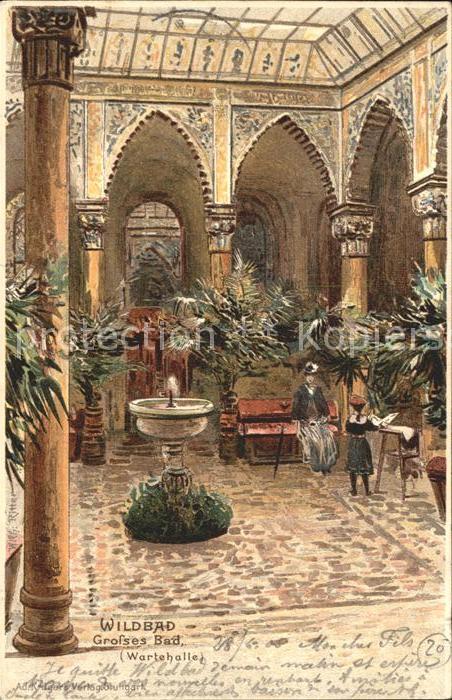 Wildbad Schwarzwald Grosses Bad Wartehalle