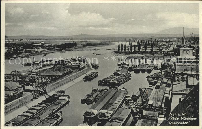 Weil am Rhein  Dreilaenderecke Basel Klein Hueningen Rheinhafen