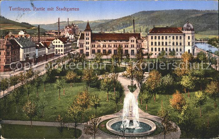 Tuttlingen Partie mit Stadtgarten