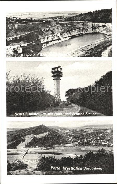 Porta Westfalica Blauer See Neuer Bismarckturm Funk- und Fernseh- Station Jacobs