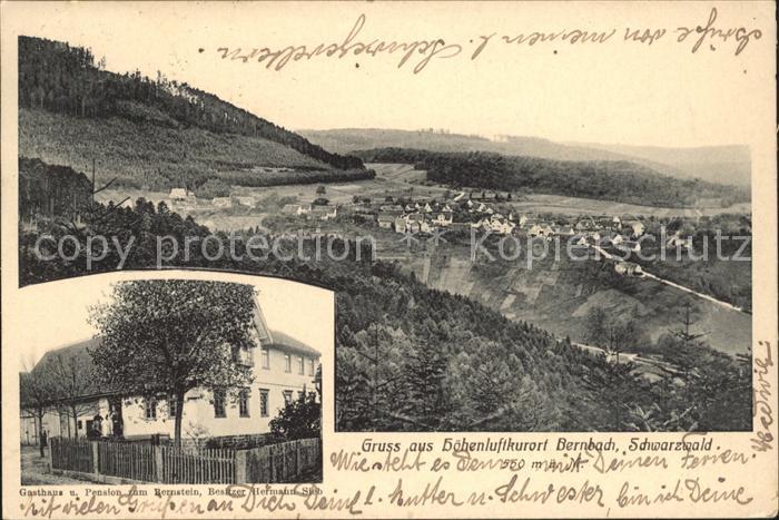 Bernbach Bad Herrenalb Gashaus Pension zum Bernstein