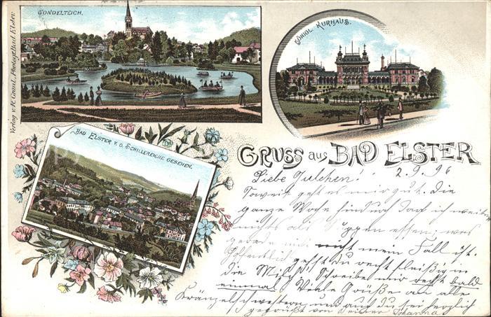 Bad Elster Gondelteich Koengl. Kurhaus