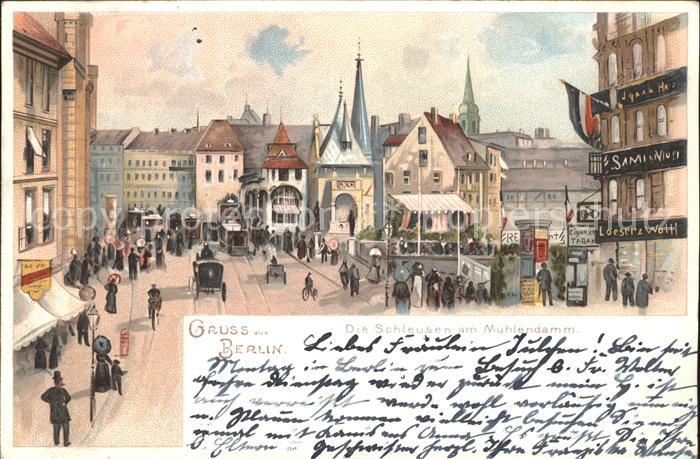 Berlin Die Schleusen am Muhlendamm