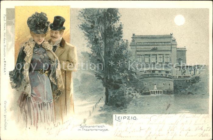 Leipzig Schwanenteich Theaterterrasse