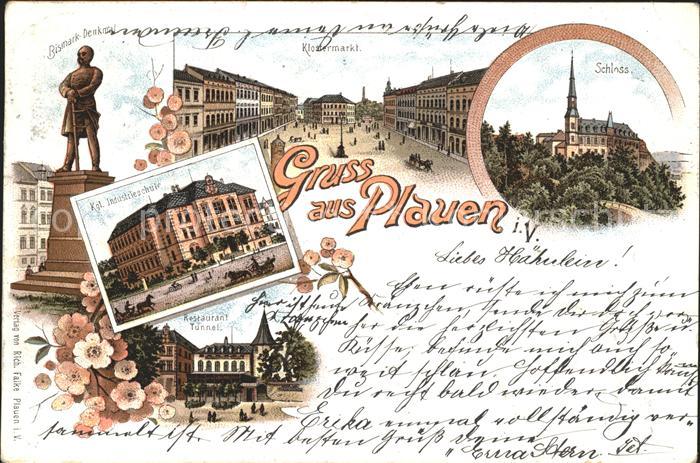 Plauen Vogtland Klostermarkt Schloss Restaurant Tunnel Kgl. Industrieschule