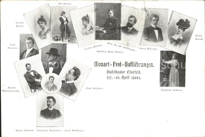 Elberfeld Wuppertal Mozart Fest Auffuehrungen Stadttheater