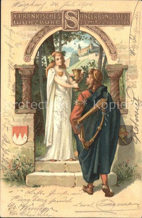 Wuerzburg X. Fraenkisches aengerbundesfest