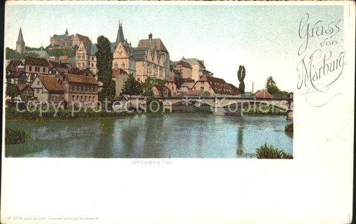 Marburg Lahn Universitaet Bruecke Lahn