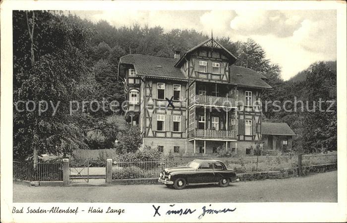 Allendorf Bad Sooden Haus Lange Auto