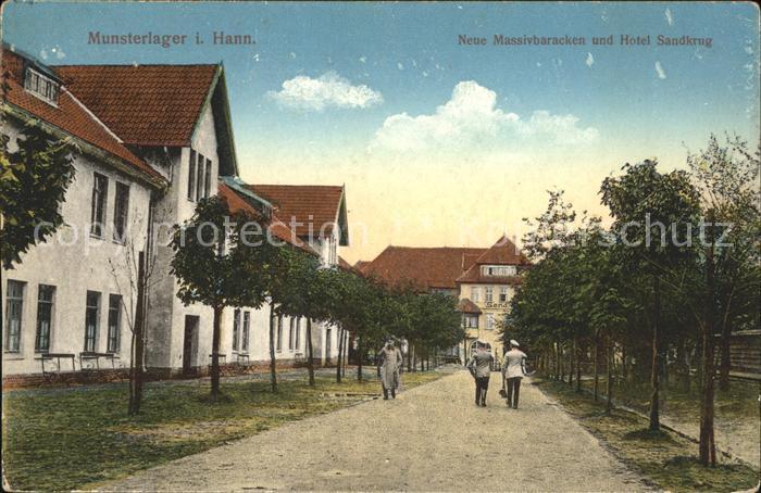 Munsterlager Hotel Sandkrug Baracken Soldaten
