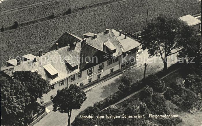 Piesting Fliegeraufnahme Gasthaus zum lustigen Scherrerwirt