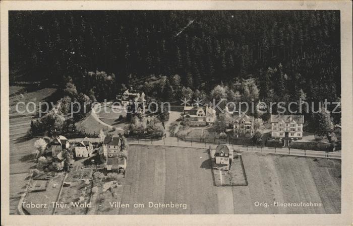 Tabarz Fliegeraufnahme Villen am Datenberg