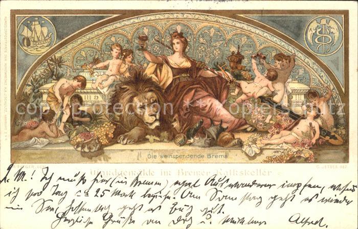 Bremen Wandgemaelde im Ratskeller