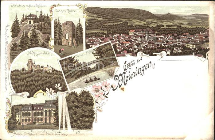 Meiningen Thueringen Schloss Landsberg Donops Ruine