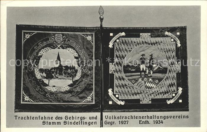 Sindelfingen Trachtenfahne des Gebirgs- und Volkstrachtenerhaltungsvereins