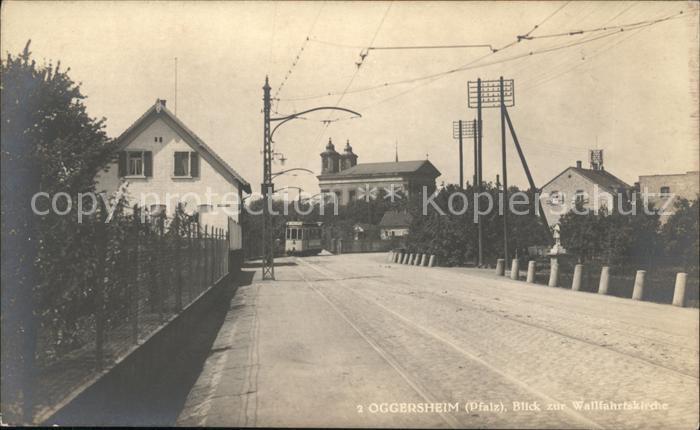 Oggersheim mit Wallfahrtskirche Strassenbahn