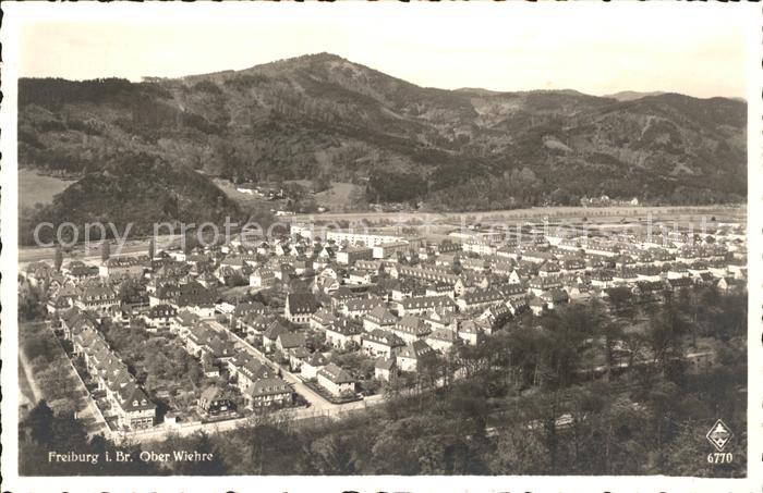 Freiburg Breisgau Fliegeraufnahme Ober Wiehre