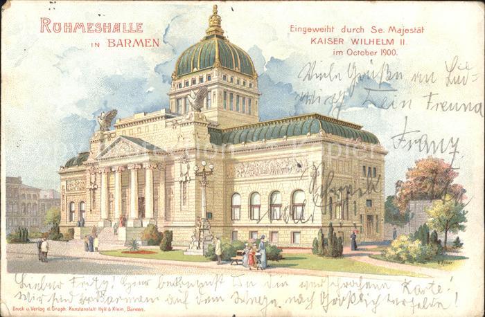 Barmen Wuppertal Ruhmeshalle